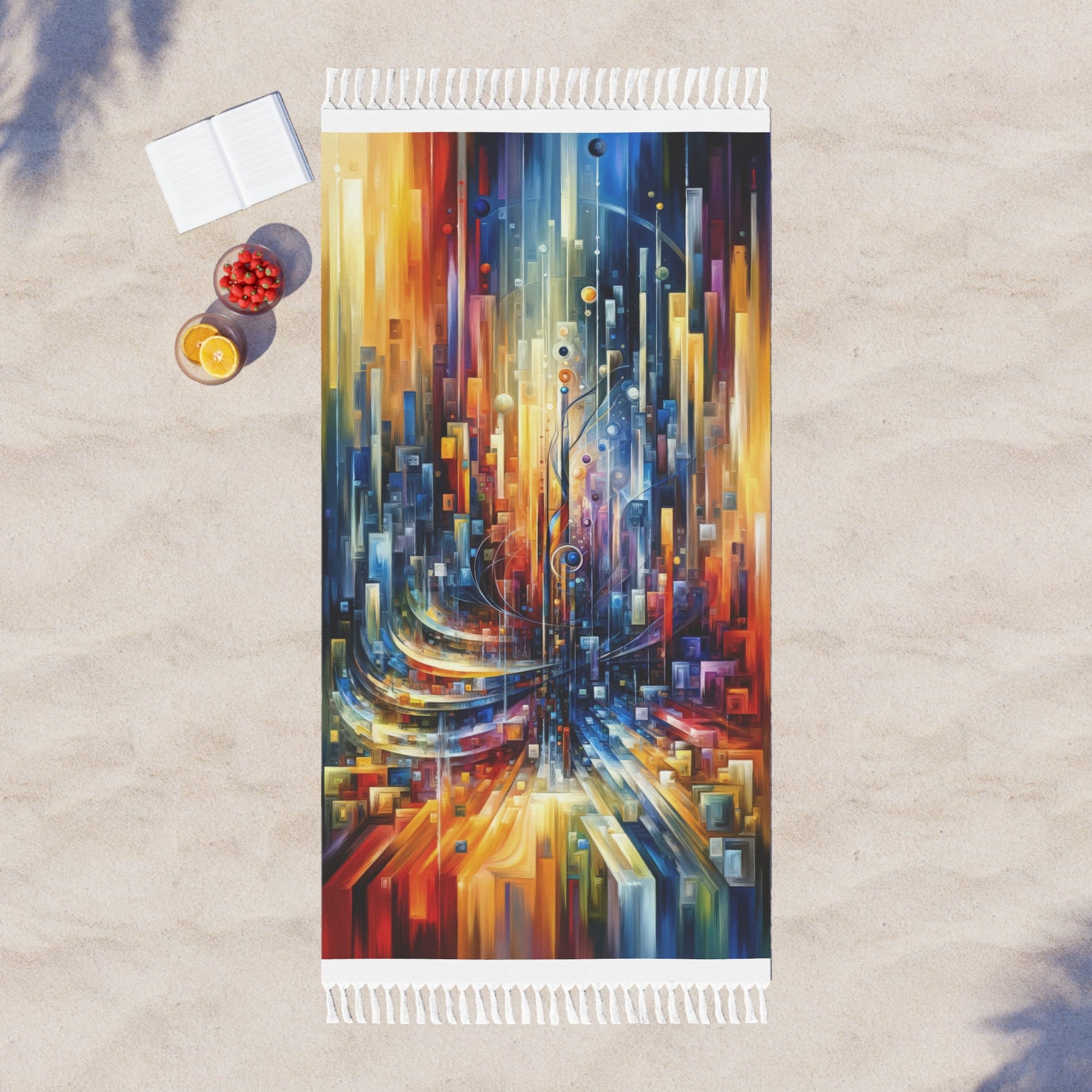 Symphonic Glass Resonance Boho Beach Cloth - ATUH.ART