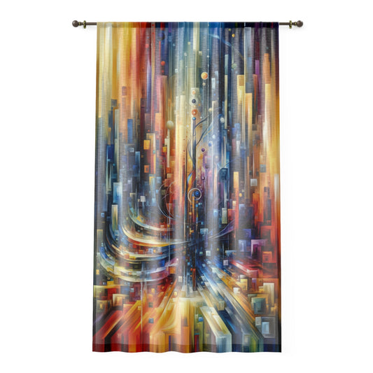 Symphonic Glass Resonance Window Curtain - ATUH.ART