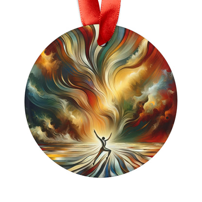 Symphonic Interconnectedness Shift Acrylic Ornament with Ribbon - ATUH.ART