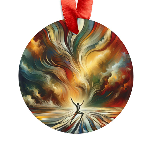 Symphonic Interconnectedness Shift Acrylic Ornament with Ribbon - ATUH.ART