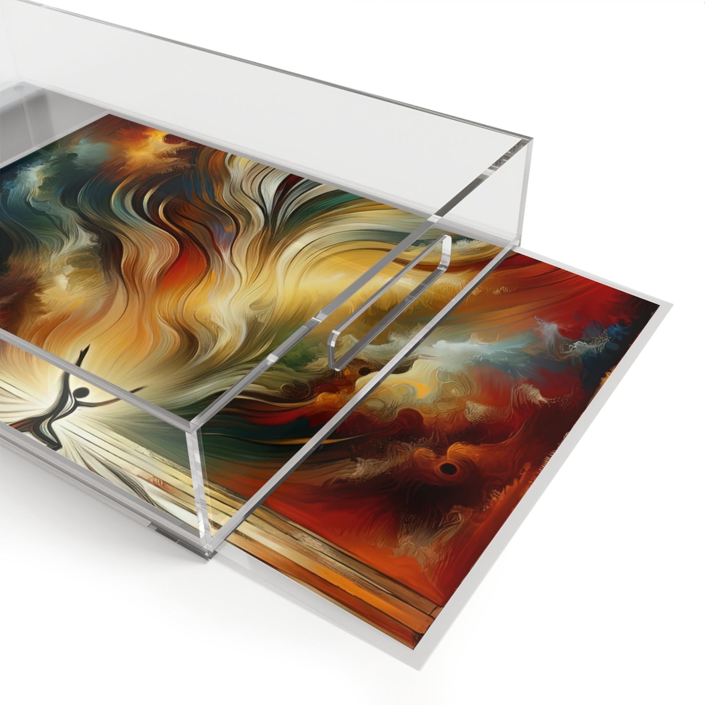 Symphonic Interconnectedness Shift Acrylic Serving Tray - ATUH.ART