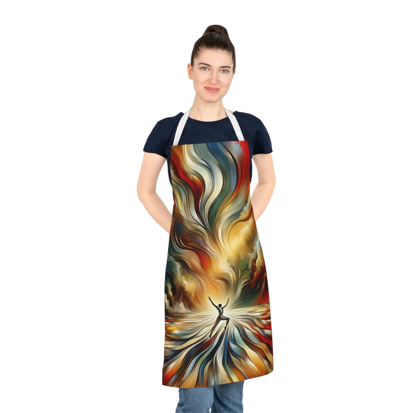 Symphonic Interconnectedness Shift Adult Apron (AOP) - ATUH.ART