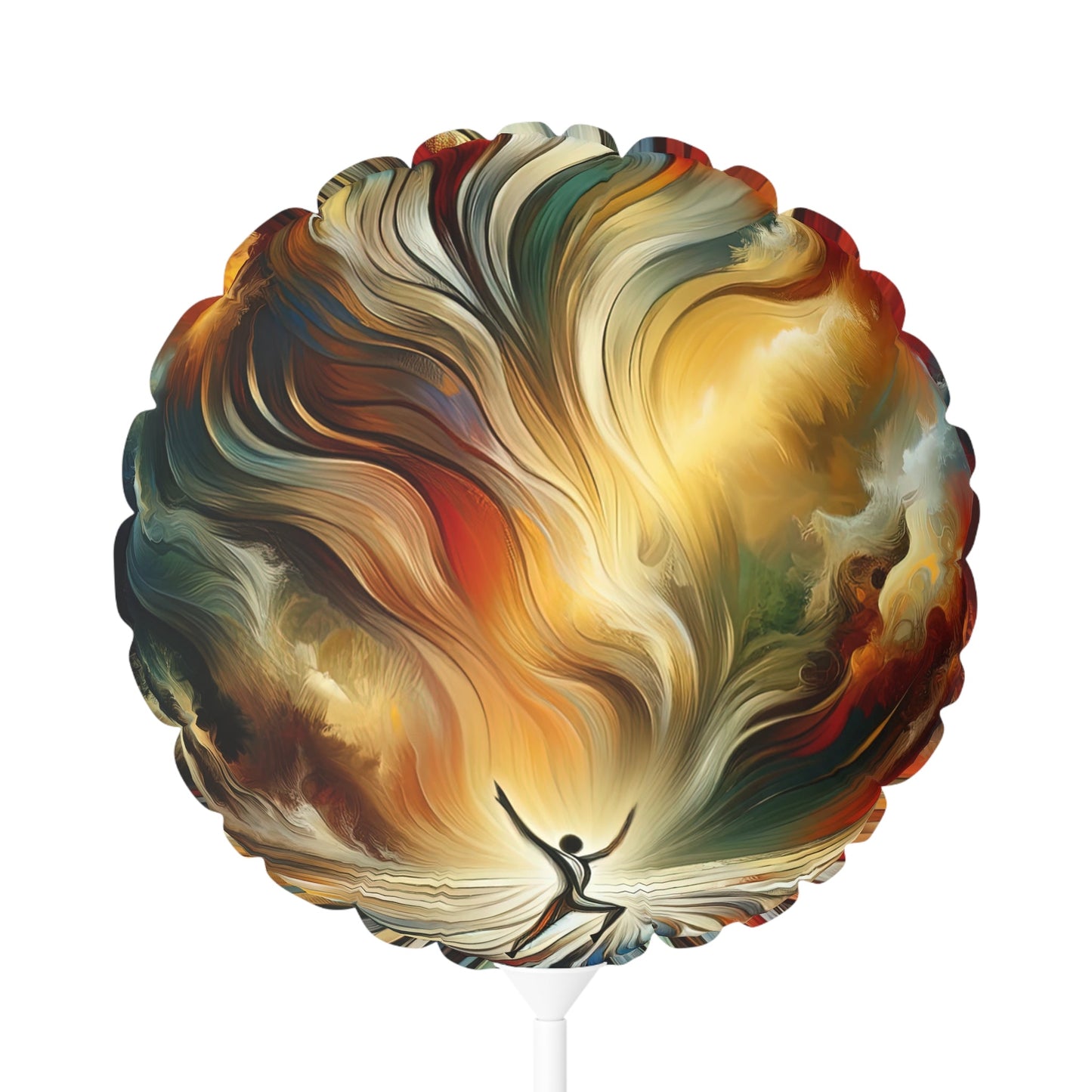 Symphonic Interconnectedness Shift Balloon (Round and Heart-shaped), 11" - ATUH.ART