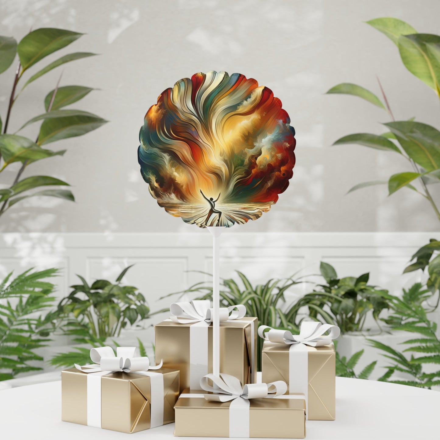 Symphonic Interconnectedness Shift Balloon (Round and Heart-shaped), 11" - ATUH.ART