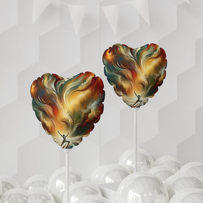 Symphonic Interconnectedness Shift Balloon (Round and Heart-shaped), 11" - ATUH.ART