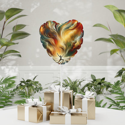Symphonic Interconnectedness Shift Balloon (Round and Heart-shaped), 11" - ATUH.ART