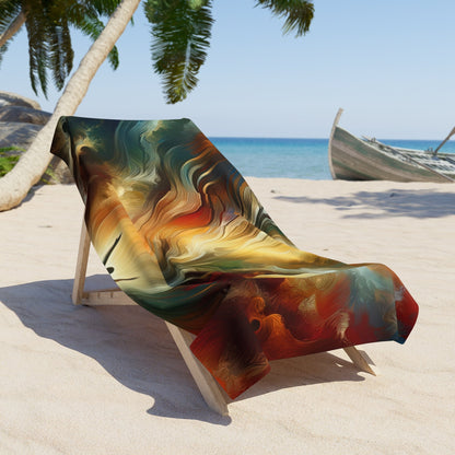 Symphonic Interconnectedness Shift Beach Towel - ATUH.ART