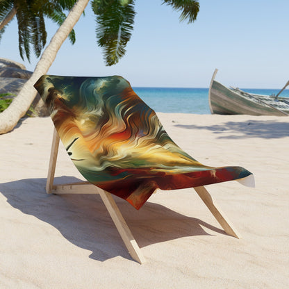 Symphonic Interconnectedness Shift Beach Towel - ATUH.ART