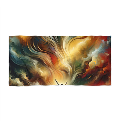 Symphonic Interconnectedness Shift Beach Towel - ATUH.ART