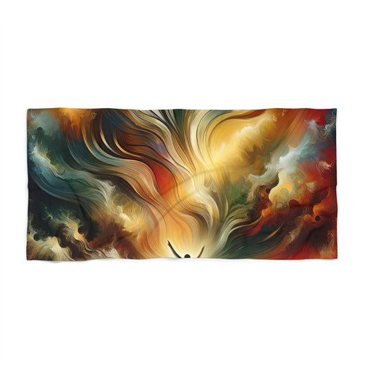 Symphonic Interconnectedness Shift Beach Towel - ATUH.ART