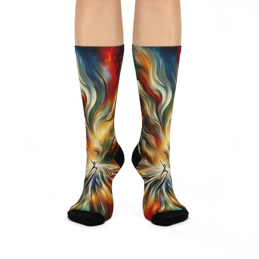 Symphonic Interconnectedness Shift Cushioned Crew Socks - ATUH.ART