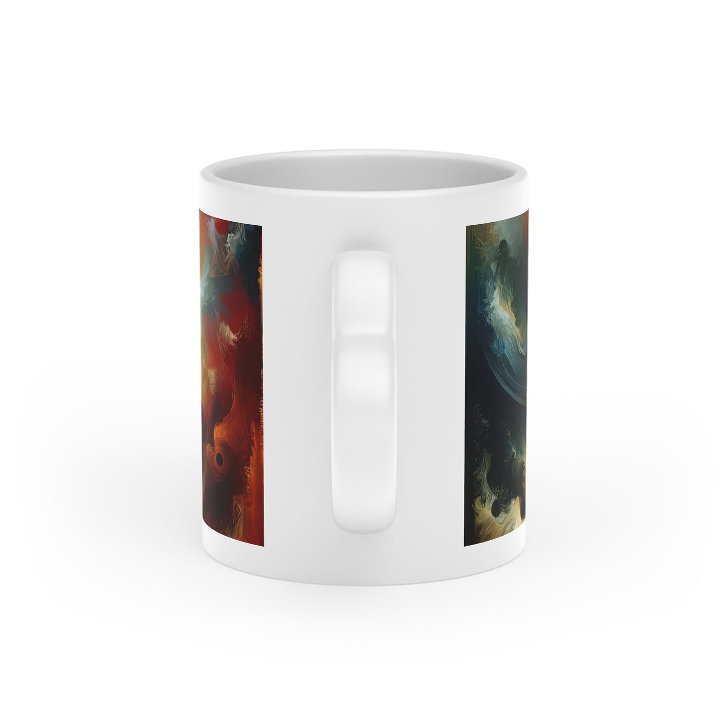 Symphonic Interconnectedness Shift Heart-Shaped Mug - ATUH.ART