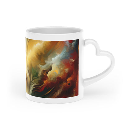 Symphonic Interconnectedness Shift Heart-Shaped Mug - ATUH.ART