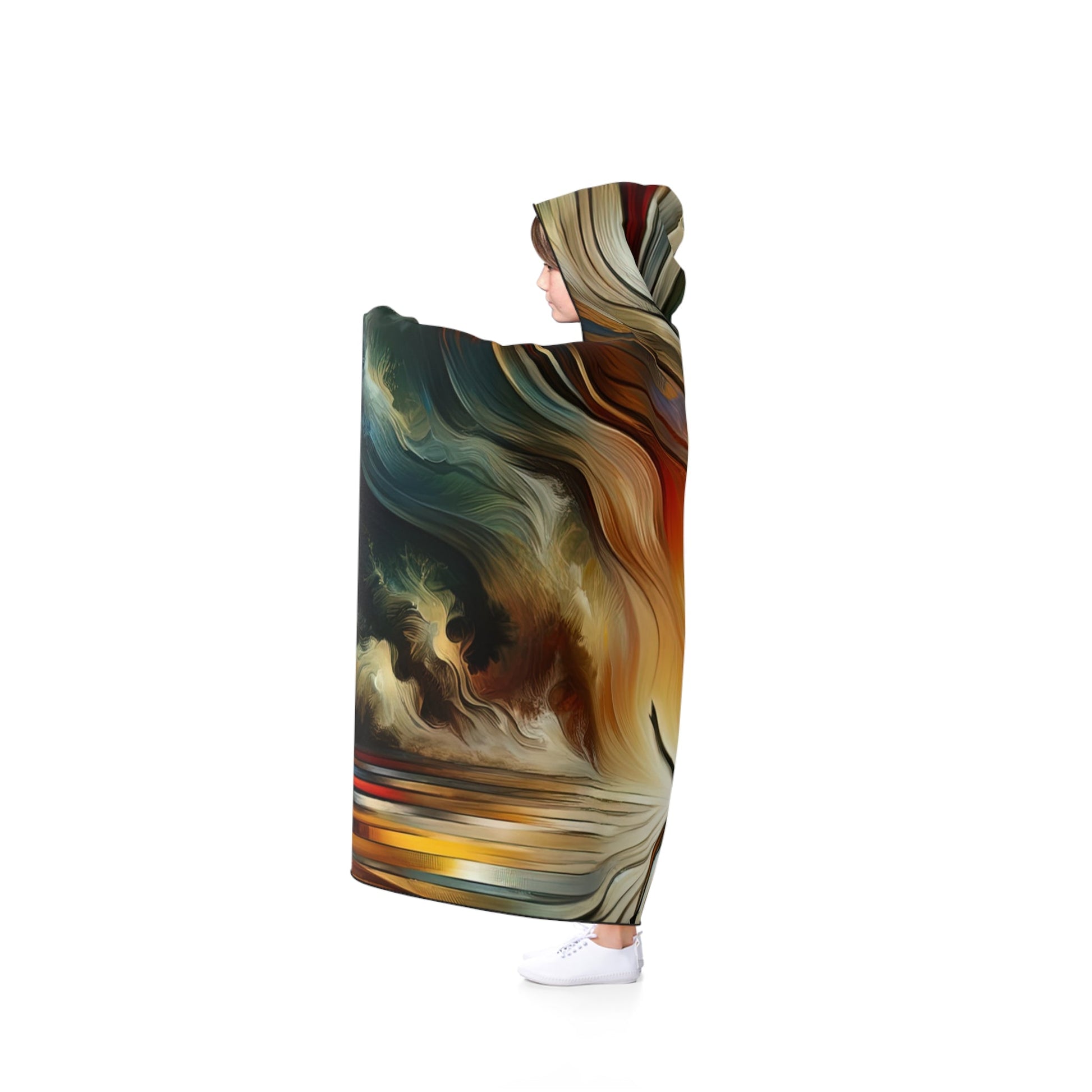 Symphonic Interconnectedness Shift Hooded Blanket - ATUH.ART