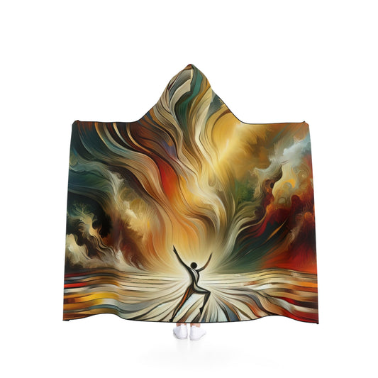 Symphonic Interconnectedness Shift Hooded Blanket - ATUH.ART