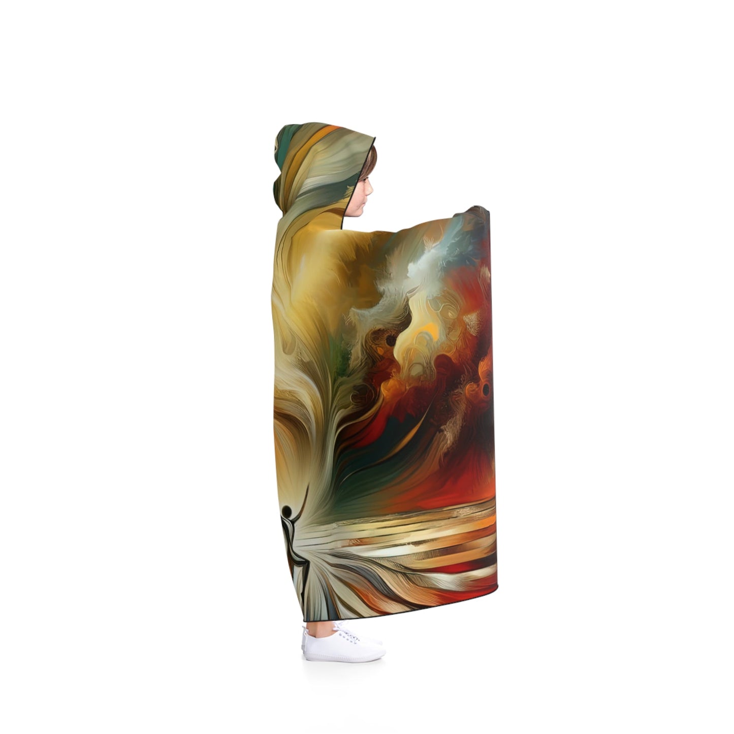 Symphonic Interconnectedness Shift Hooded Blanket - ATUH.ART