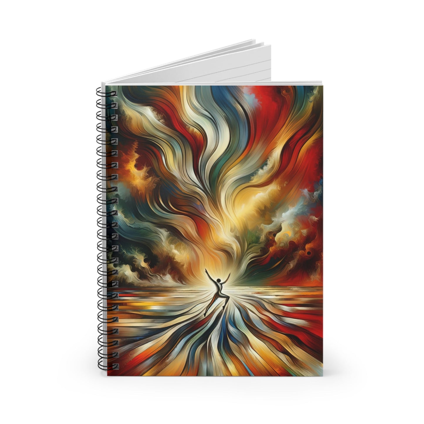 Symphonic Interconnectedness Shift Spiral Notebook - Ruled Line - ATUH.ART