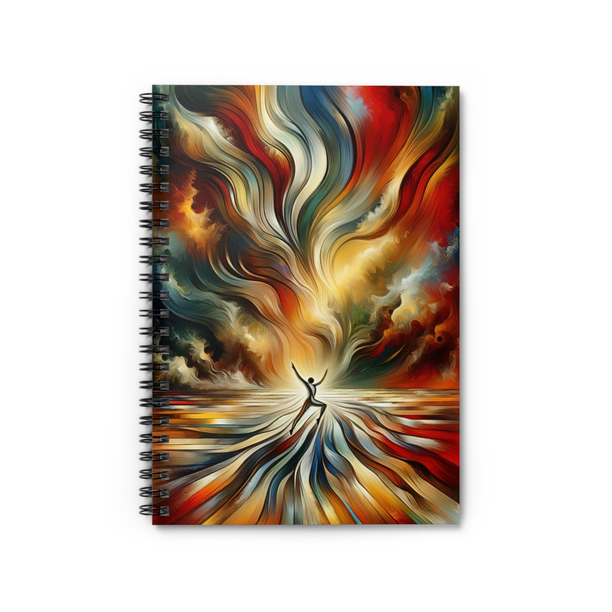 Symphonic Interconnectedness Shift Spiral Notebook - Ruled Line - ATUH.ART