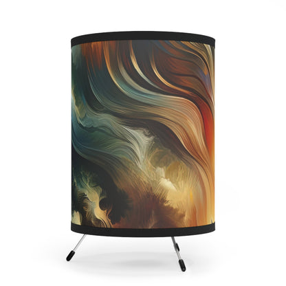 Symphonic Interconnectedness Shift Tripod Lamp with High-Res Printed Shade, US\CA plug - ATUH.ART