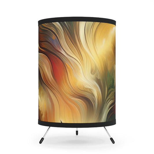 Symphonic Interconnectedness Shift Tripod Lamp with High-Res Printed Shade, US\CA plug - ATUH.ART
