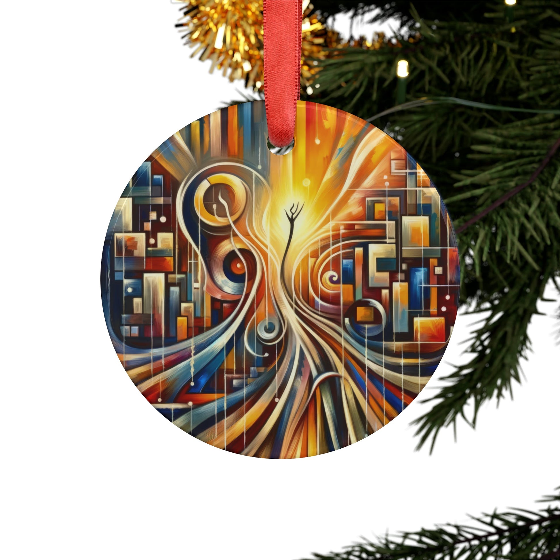 Symphonic Perspective Embarkation Acrylic Ornament with Ribbon - ATUH.ART