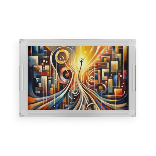 Symphonic Perspective Embarkation Acrylic Serving Tray - ATUH.ART