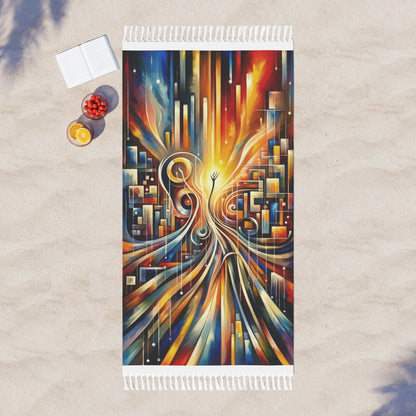 Symphonic Perspective Embarkation Boho Beach Cloth - ATUH.ART