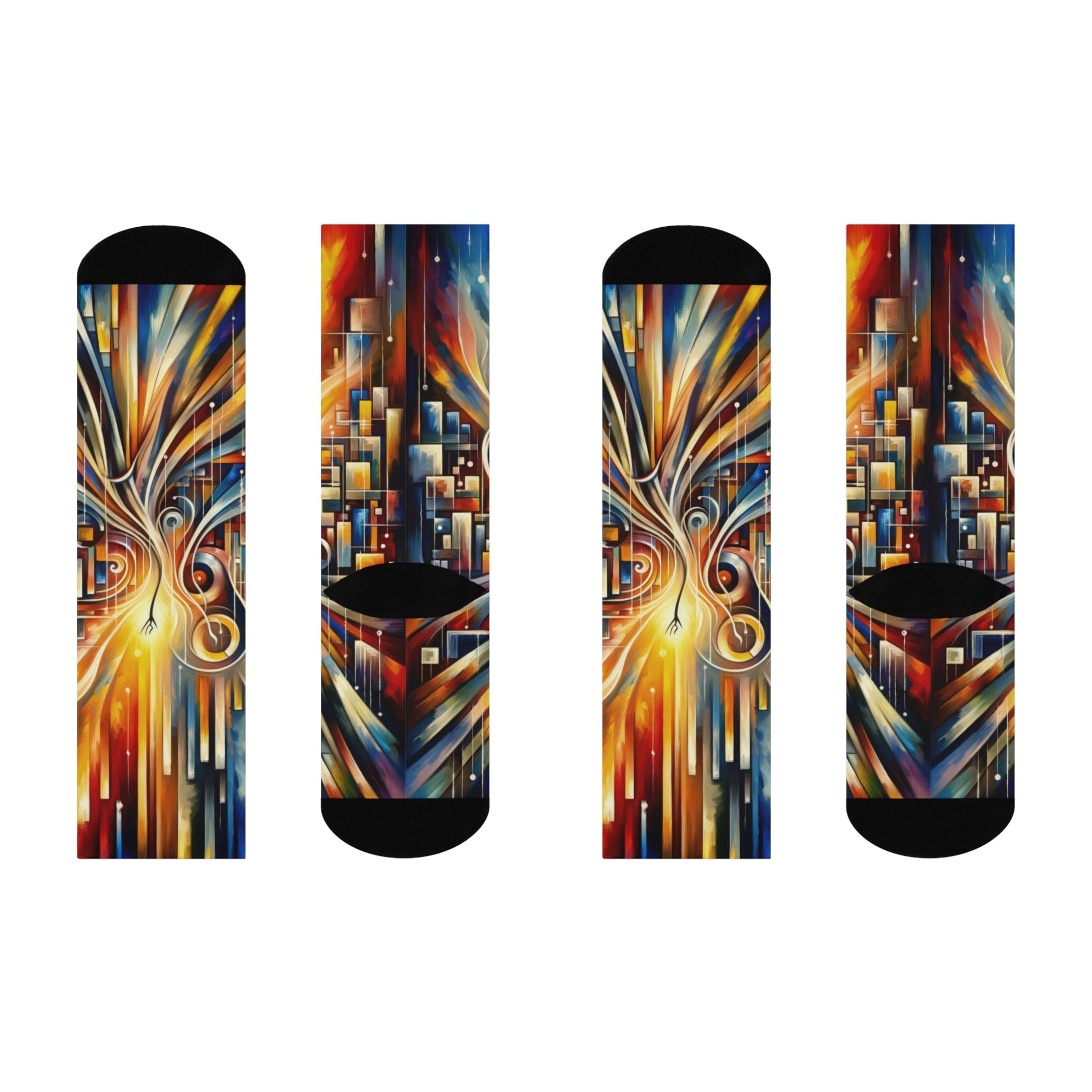 Symphonic Perspective Embarkation Cushioned Crew Socks - ATUH.ART