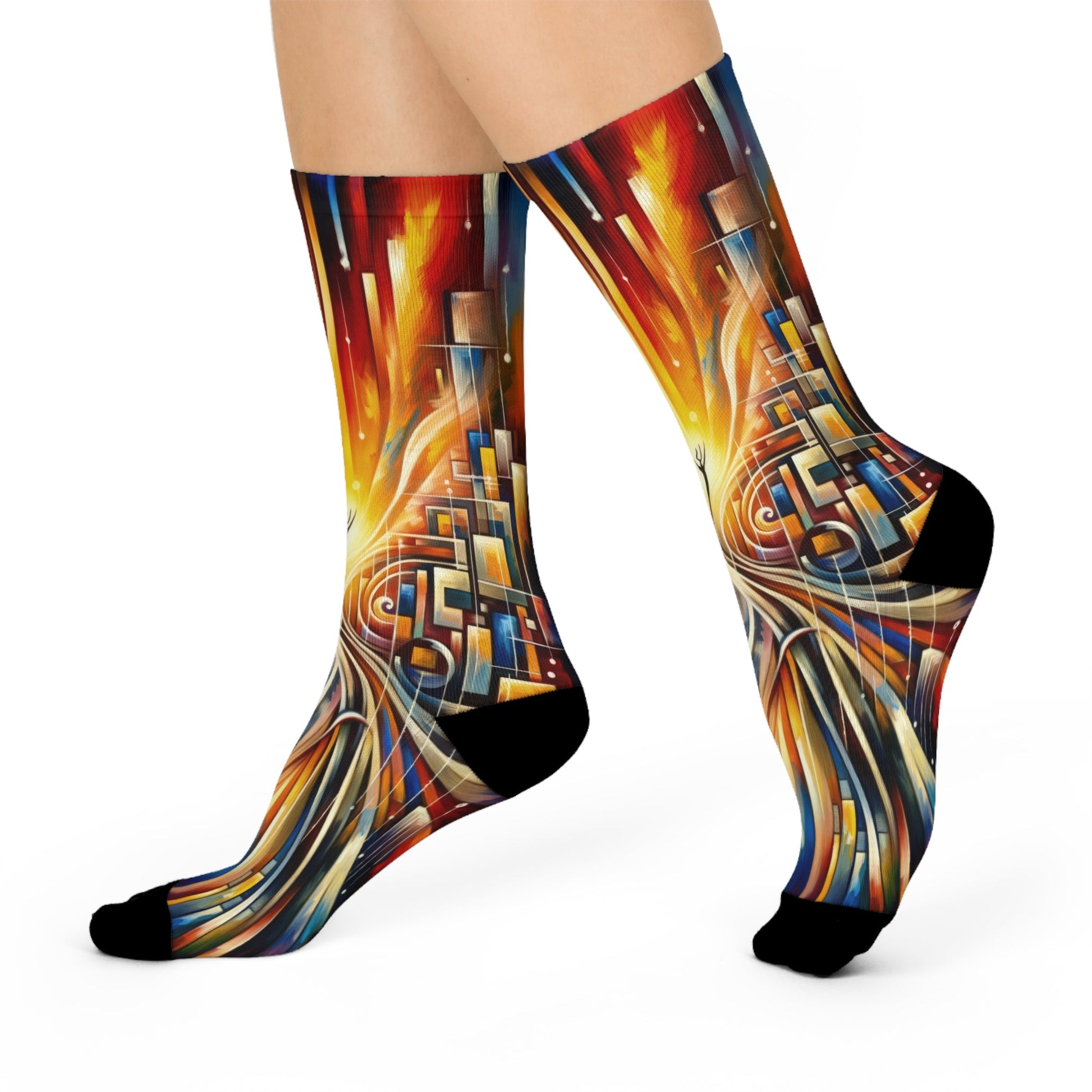 Symphonic Perspective Embarkation Cushioned Crew Socks - ATUH.ART