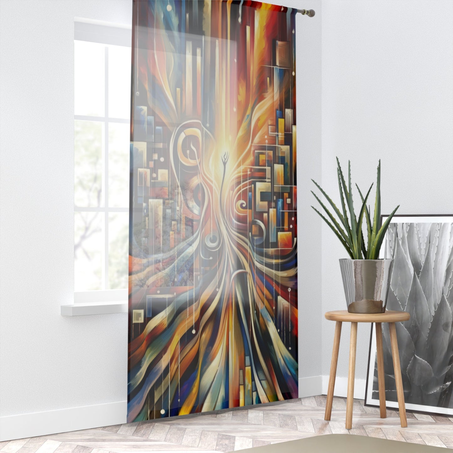 Symphonic Perspective Embarkation Window Curtain - ATUH.ART