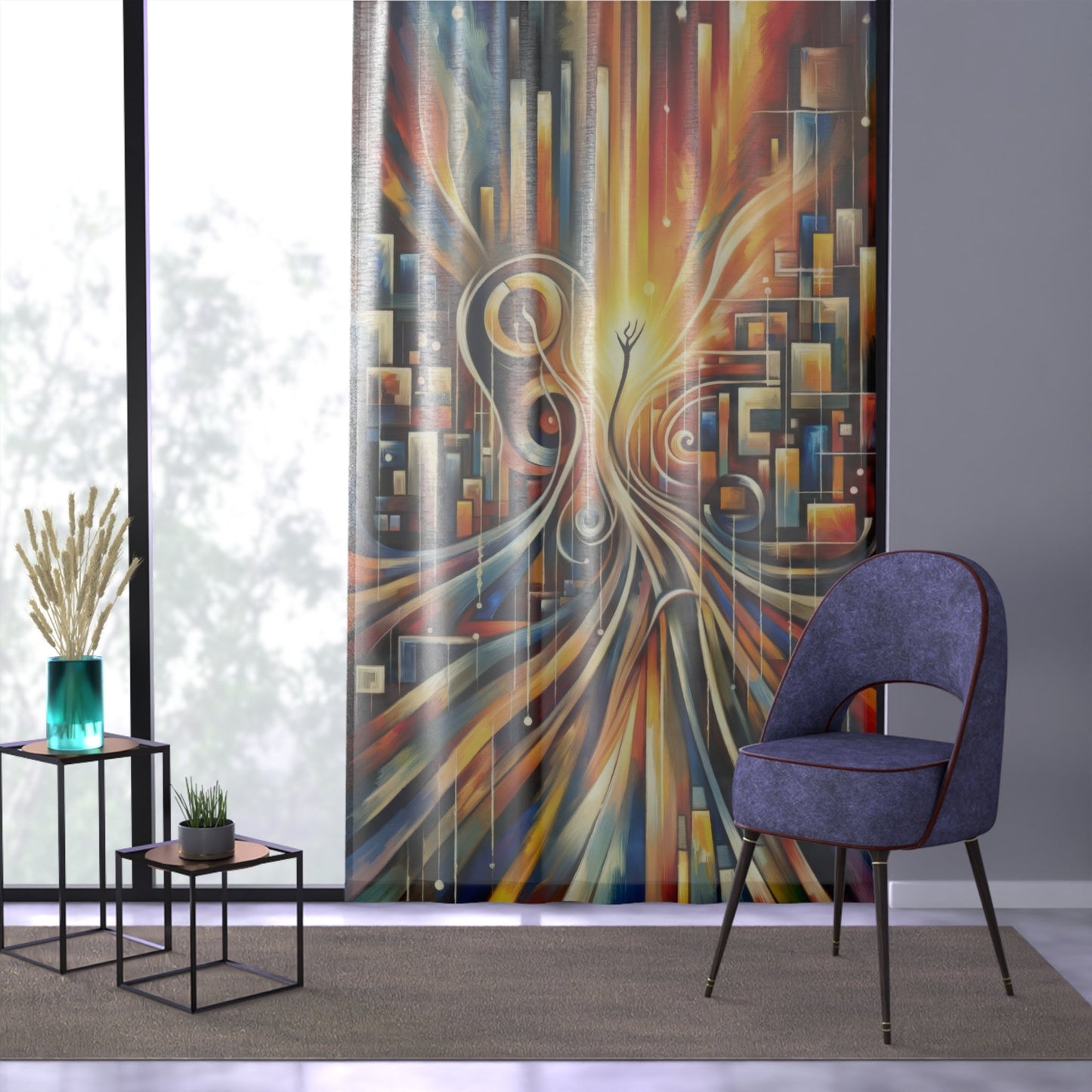 Symphonic Perspective Embarkation Window Curtain - ATUH.ART