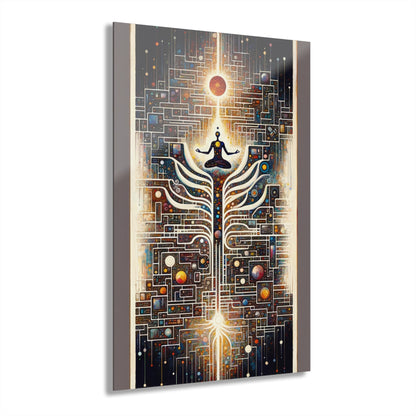 Syncing Silicon Spirituality Acrylic Prints (French Cleat Hanging) - ATUH.ART