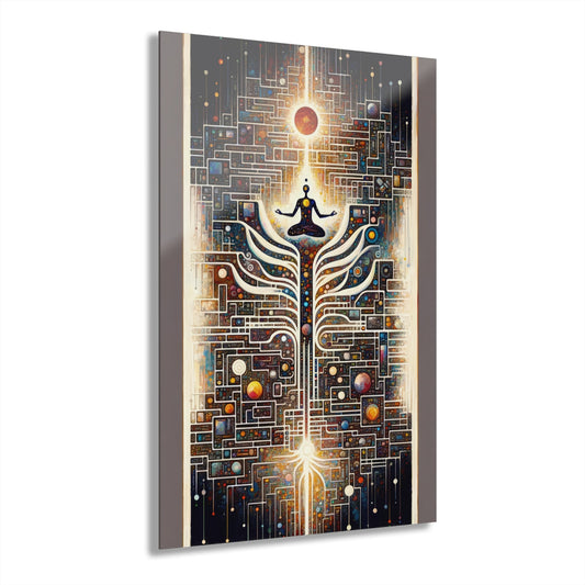 Syncing Silicon Spirituality Acrylic Prints (French Cleat Hanging) - ATUH.ART