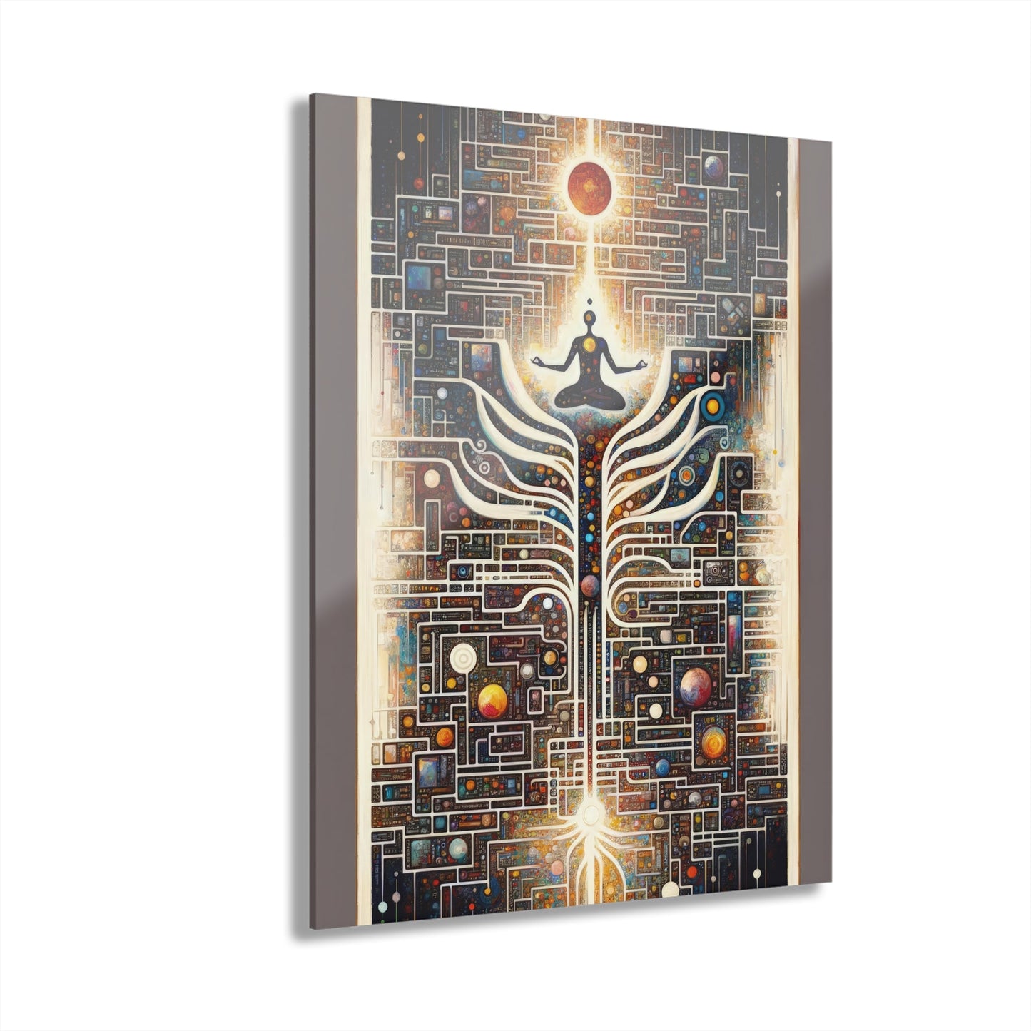 Syncing Silicon Spirituality Acrylic Prints (French Cleat Hanging) - ATUH.ART