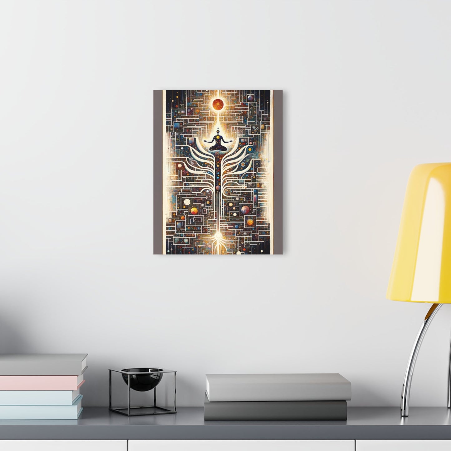Syncing Silicon Spirituality Acrylic Prints (French Cleat Hanging) - ATUH.ART
