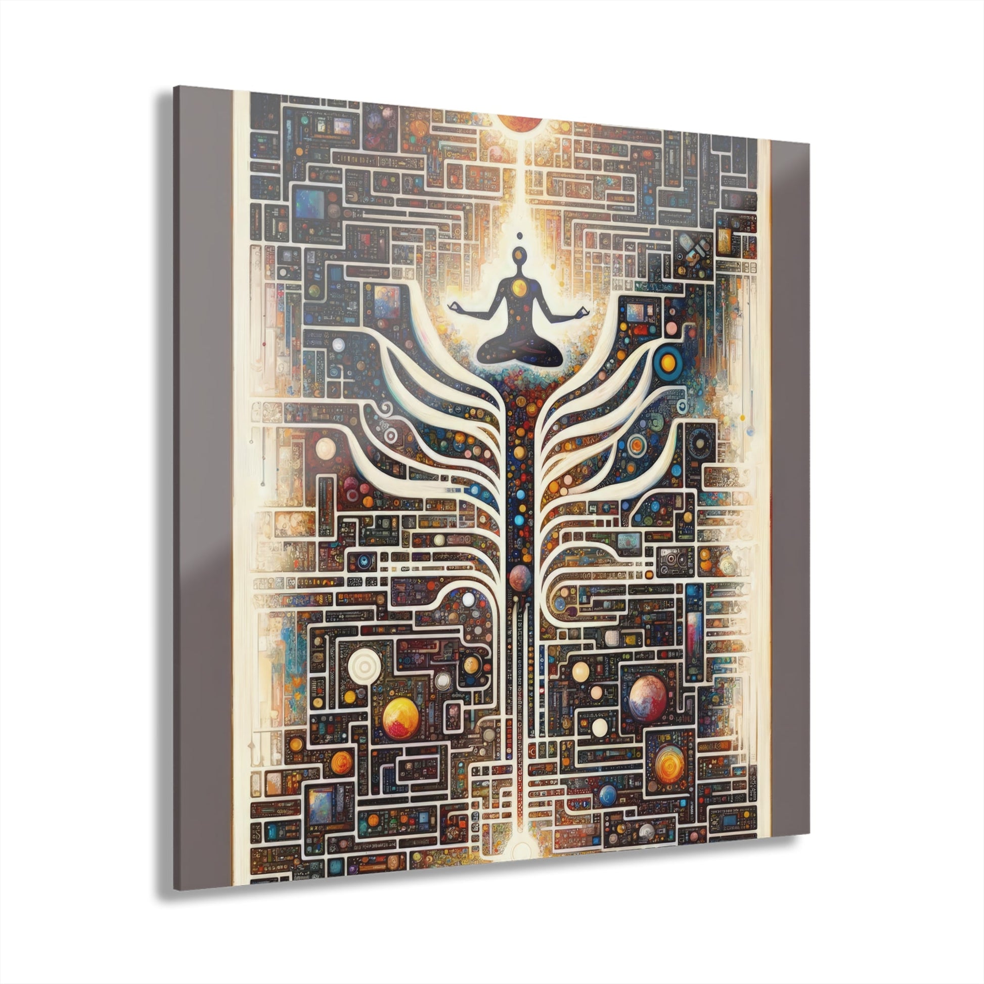 Syncing Silicon Spirituality Acrylic Prints (French Cleat Hanging) - ATUH.ART
