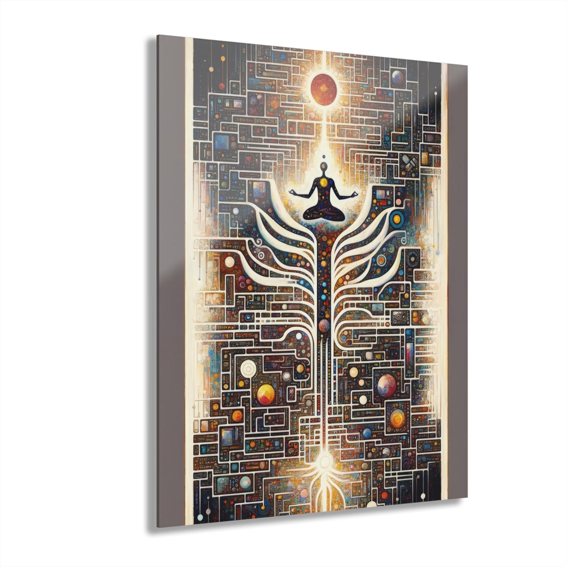 Syncing Silicon Spirituality Acrylic Prints (French Cleat Hanging) - ATUH.ART