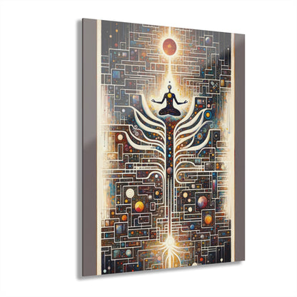 Syncing Silicon Spirituality Acrylic Prints (French Cleat Hanging) - ATUH.ART