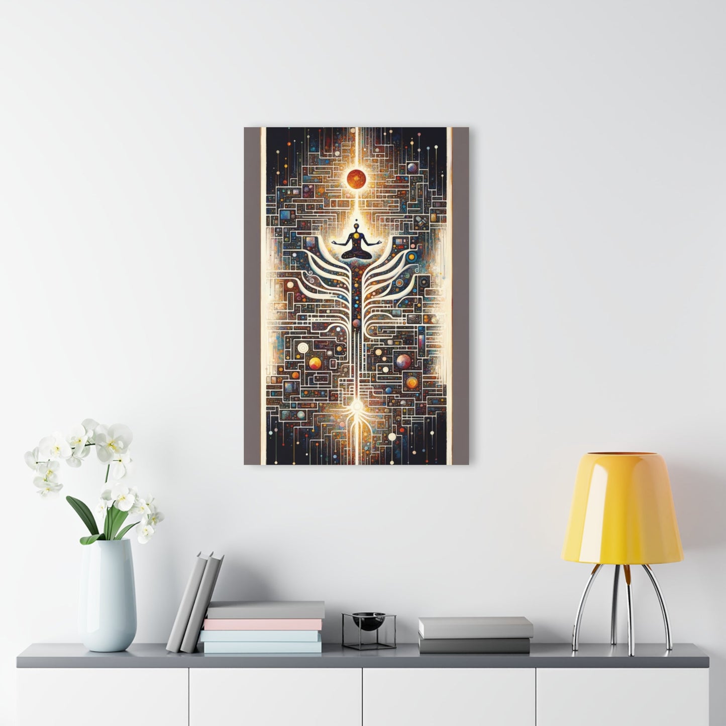 Syncing Silicon Spirituality Acrylic Prints (French Cleat Hanging) - ATUH.ART