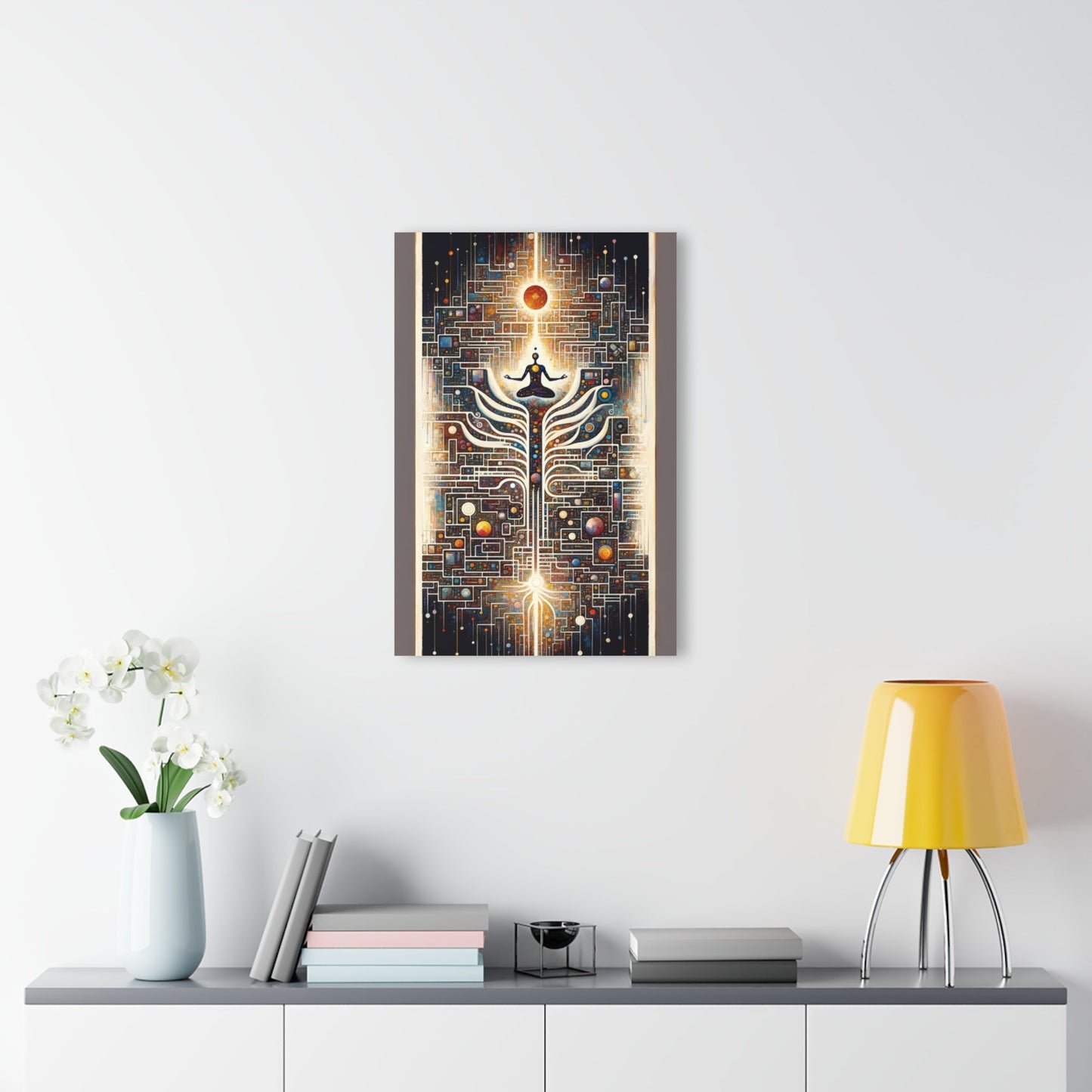 Syncing Silicon Spirituality Acrylic Prints (French Cleat Hanging) - ATUH.ART