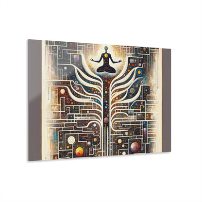 Syncing Silicon Spirituality Acrylic Prints (French Cleat Hanging) - ATUH.ART