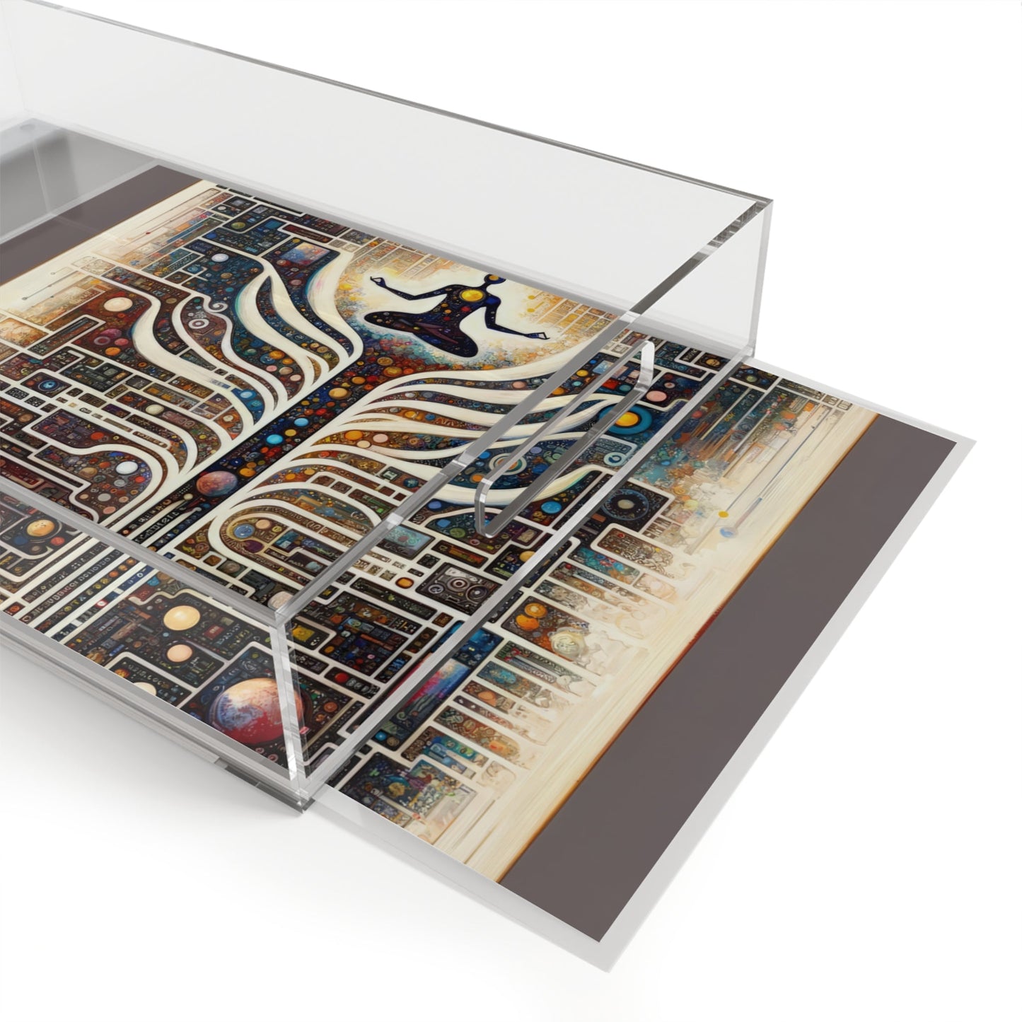 Syncing Silicon Spirituality Acrylic Serving Tray - ATUH.ART
