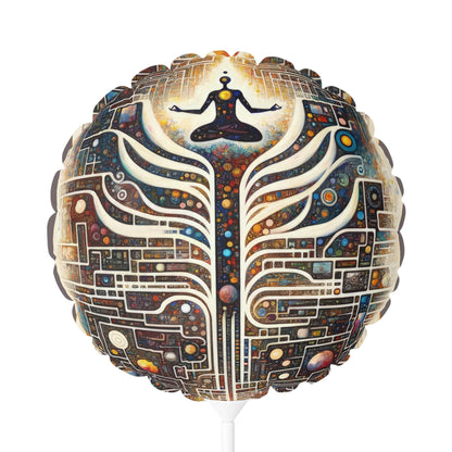 Syncing Silicon Spirituality Balloon (Round and Heart-shaped), 11" - ATUH.ART