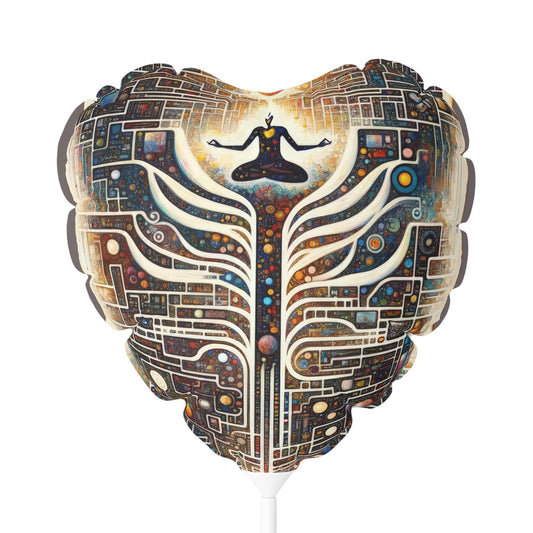Syncing Silicon Spirituality Balloon (Round and Heart-shaped), 11" - ATUH.ART