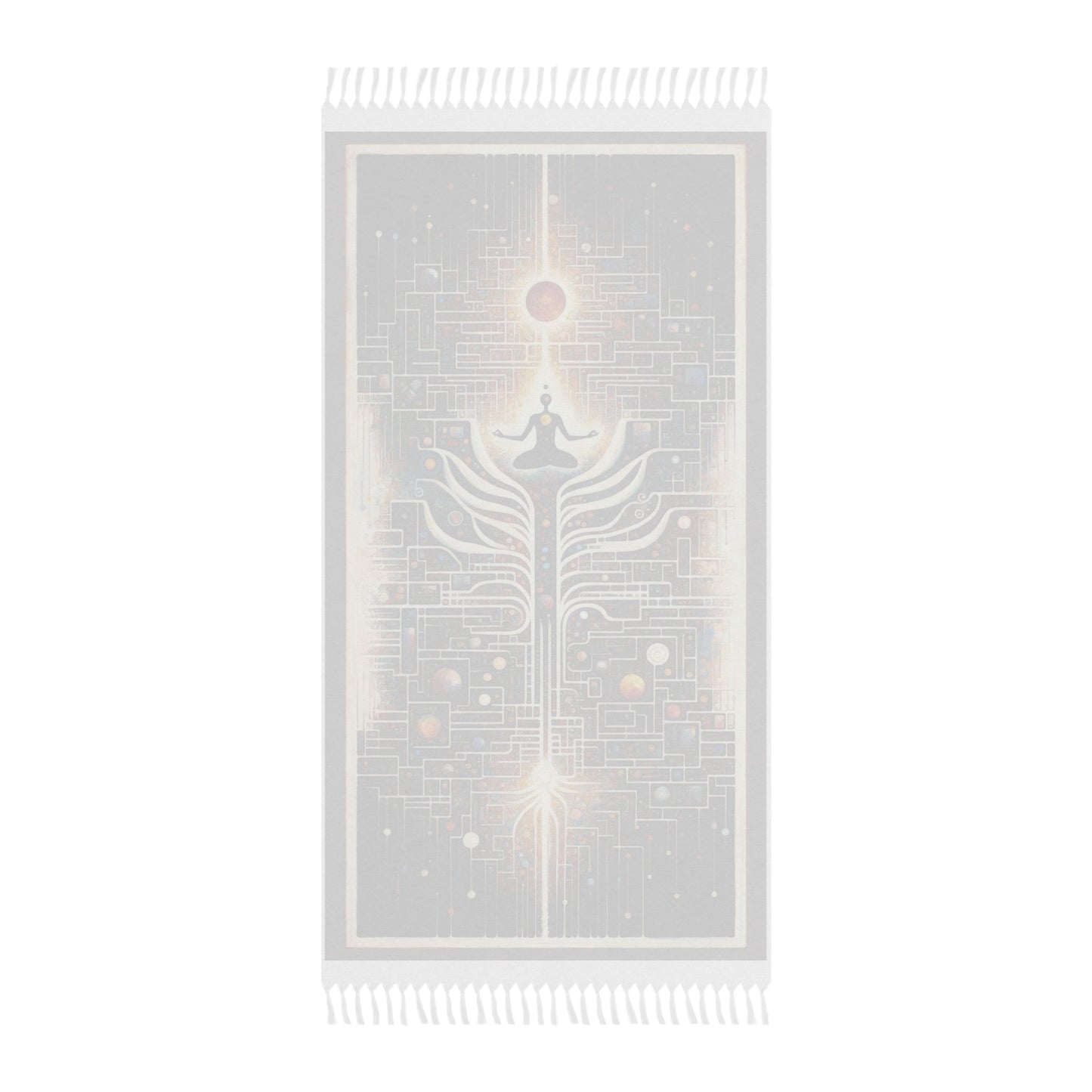 Syncing Silicon Spirituality Boho Beach Cloth - ATUH.ART