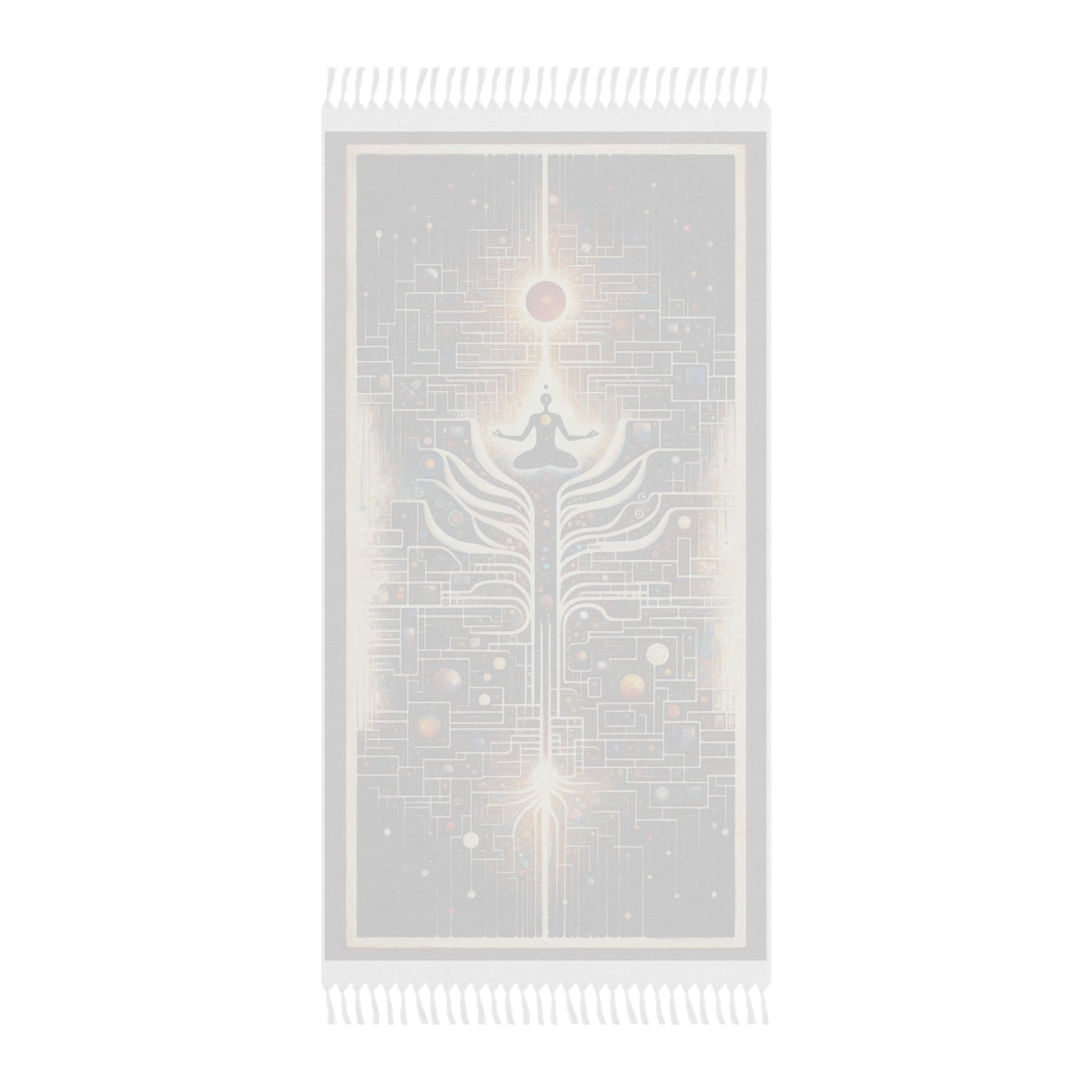 Syncing Silicon Spirituality Boho Beach Cloth - ATUH.ART