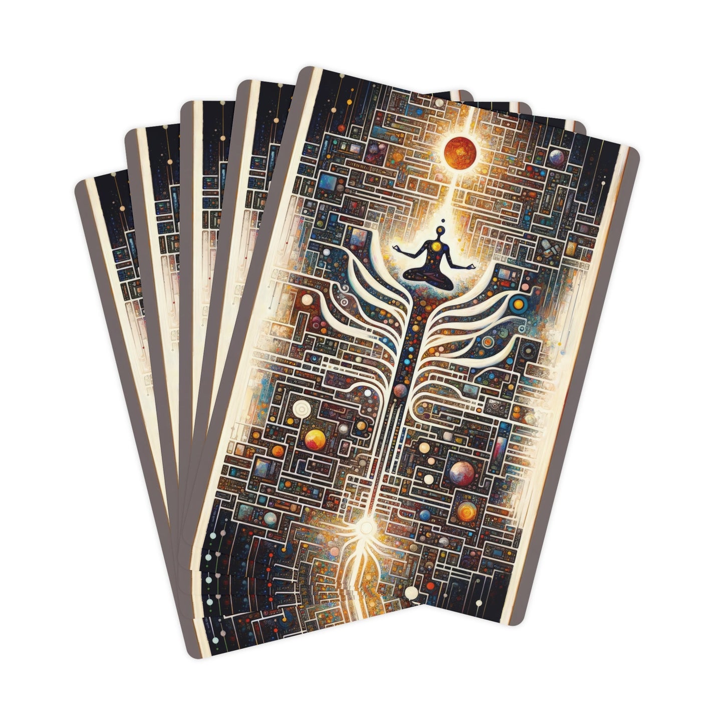 Syncing Silicon Spirituality Poker Cards - ATUH.ART