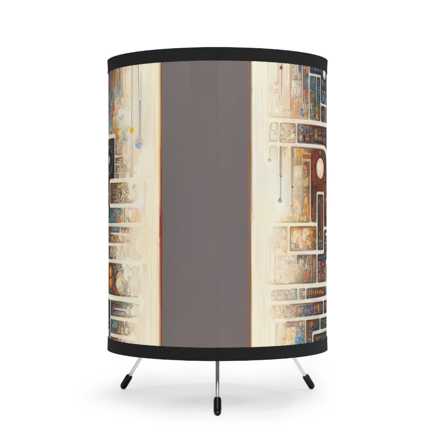 Syncing Silicon Spirituality Tripod Lamp with High-Res Printed Shade, US\CA plug - ATUH.ART