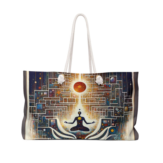 Syncing Silicon Spirituality Weekender Bag - ATUH.ART