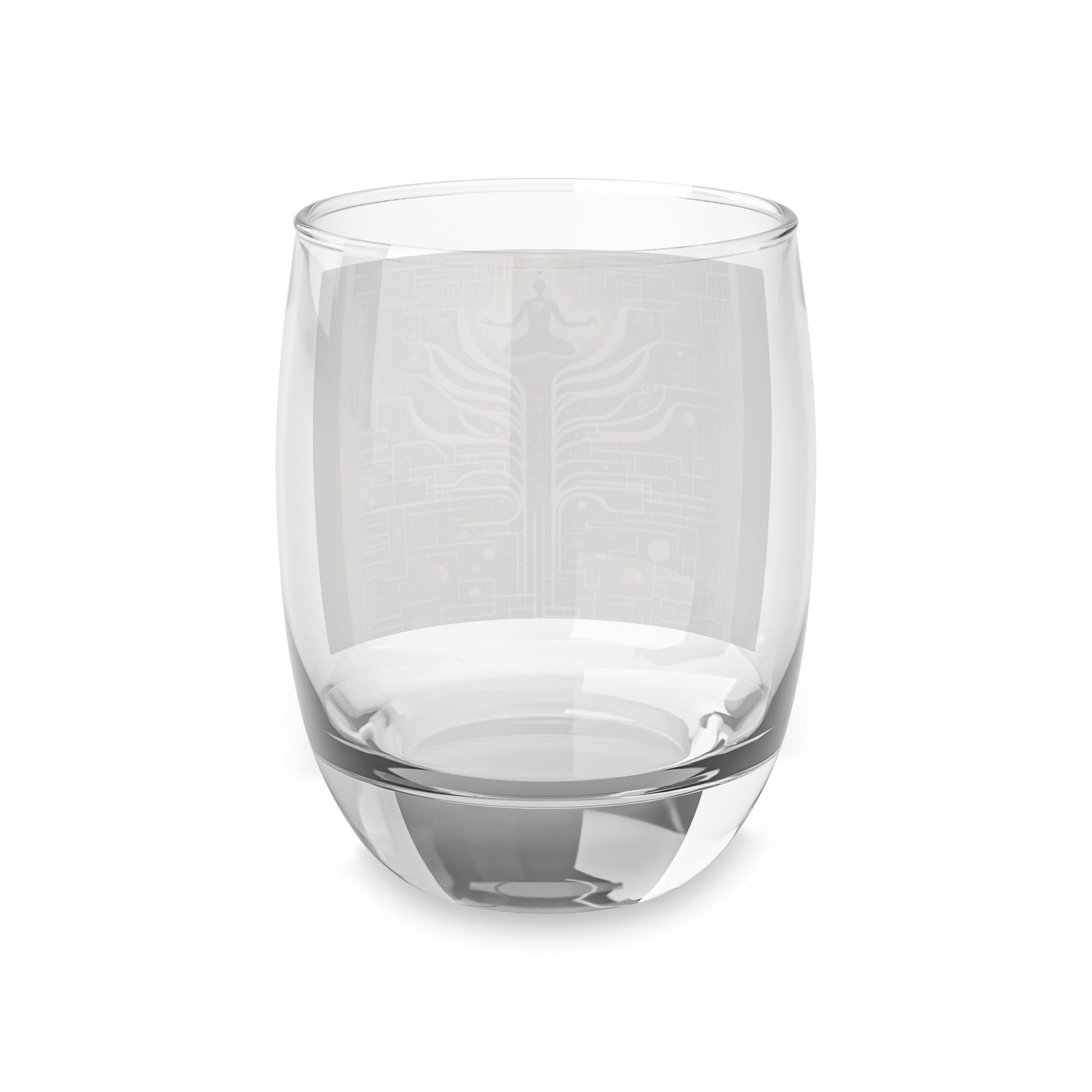 Syncing Silicon Spirituality Whiskey Glass - ATUH.ART